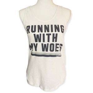 VS PINK XS “Running With My Woes” Tank